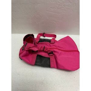 Wellver Pink Soft Sided‎ Cat Grooming Bag With Mesh Windows Zipper Closure Small